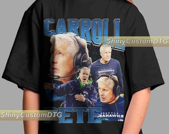 Pete Carroll Shirt American Sport Tshirt Vintage Bootleg Sweatshirt Retro Unisex Graphic Tee Bestseller Design Adult