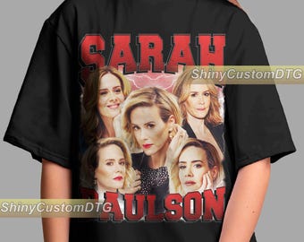 Sarah Paulson Shirt American Actresses Shirt Vintage Bootleg Sweatshirt Long Sleeve Retro Unisex Graphic Tee Adult Bestseller Design Youth
