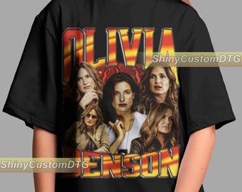 Camiseta de Olivia Benson con personajes de actrices estadounidenses, camiseta vintage pirata de manga larga, camiseta retro unisex con gráficos, diseño más vendido para jóvenes