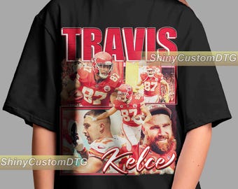 Travis Kelce Shirt American Sport Tshirt Vintage Bootleg Sweatshirt Retro Unisex Graphic Tee Bestseller Design Adult