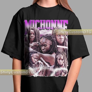 Michonne Shirt American Actresses Shirt Vintage Bootleg Sweatshirt Long Sleeve Retro Unisex Graphic Tee Adult Bestseller Design Youth