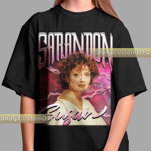 Susan Sarandon Shirt American Actresses Shirt Vintage Bootleg Sweatshirt Long Sleeve Retro Unisex Graphic Tee Adult Bestseller Design Youth