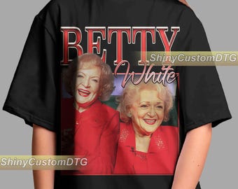 Betty White Shirt American Actresses Character Shirt Vintage Bootleg Long Sleeve Hoodie Unisex Graphic Tee Youth Bestseller Design Adult