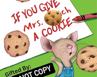 Als je een leraar een Cookie Book Template geeft