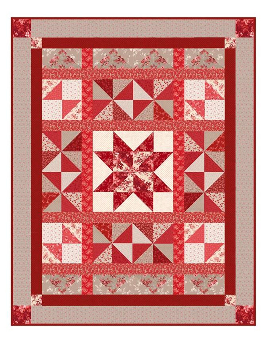 Nancy Zieman The Blog - No-Hassle Triangles Ruler and Red Elegance Quilt  Pattern Tutorial PLUS Fabric Clearance SALE at ShopNZP.com