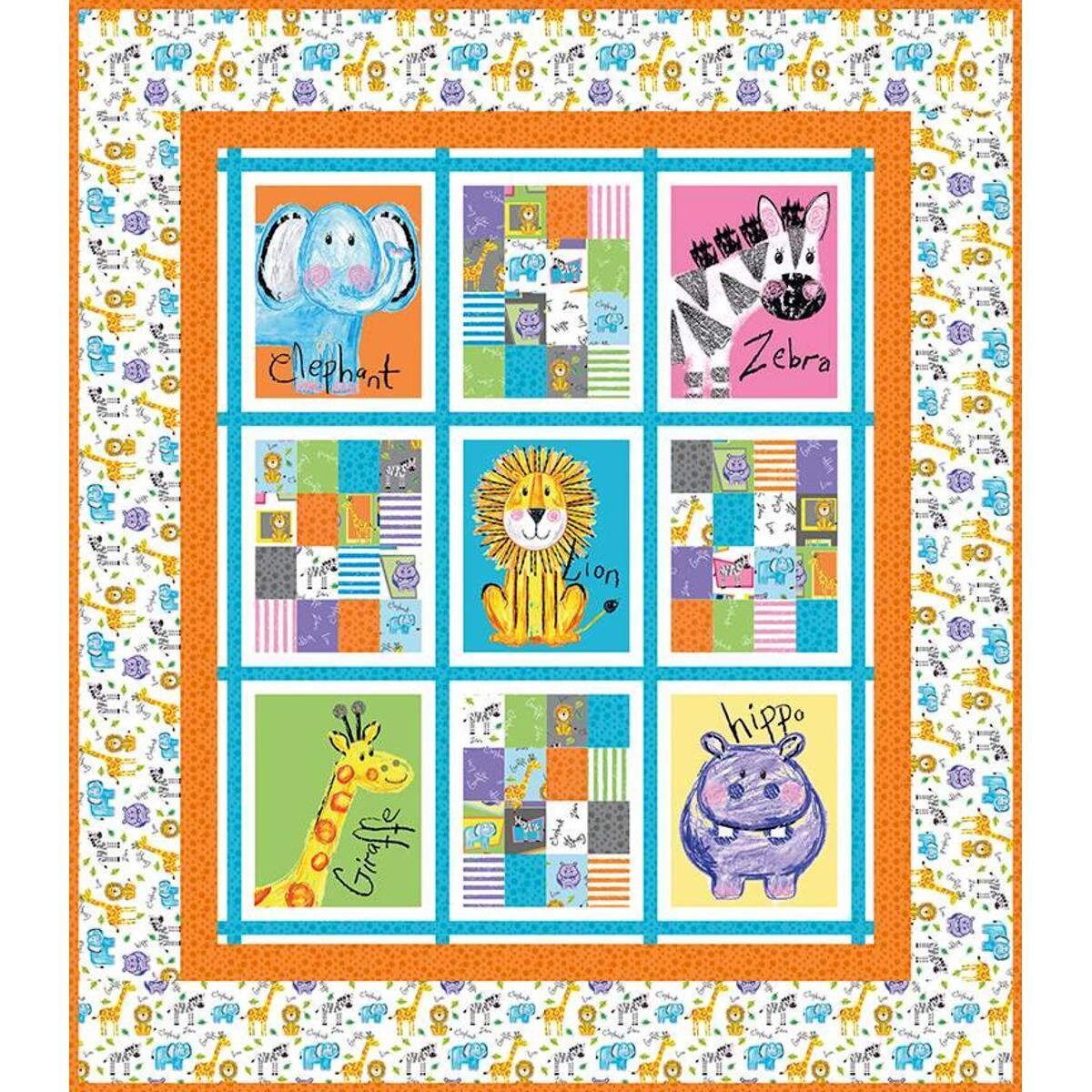 Colorful Friends Panel Quilt Kit IN STOCK designed by the RBD Designe…