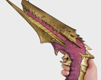 Destiny 2 Zaoulis Bane Cosplay Prop Kit, Life Size 3D Printed Hive Hand Cannon Exotic Weapon Replica, Kings Fall Raid Gaming Room Gift