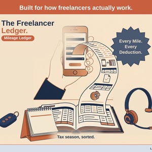 Freelancer Mileage Ledger | IRS Mileage Log Spreadsheet (Google Sheets)