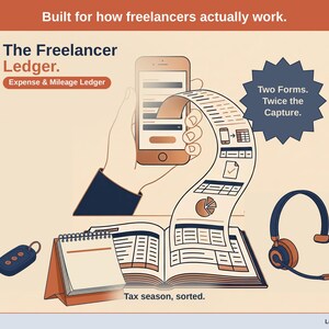 Freelancer Expense & Mileage Ledger | Schedule C Tax Spreadsheet (Google Sheets)