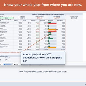 Expense Ledger for Google Sheets — digital spreadsheet template preview 12