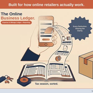 Online Retailer Expense & Mileage Ledger + Reporting | Schedule C Tax Report by Email (Google Sheets)