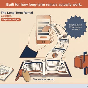 Long-Term Rental Ledger | Landlord Schedule E Tax Spreadsheet (Google Sheets Template)
