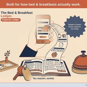 Bed and Breakfast Expense Ledger | Schedule C Tax Spreadsheet (Google Sheets Template)