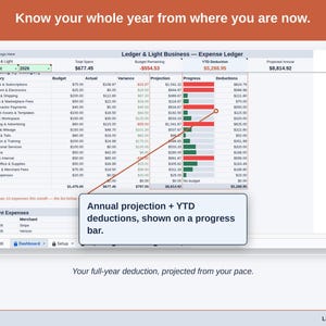 Expense Ledger for Google Sheets — digital spreadsheet template preview 12