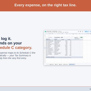 Expense Ledger for Google Sheets — digital spreadsheet template preview 8