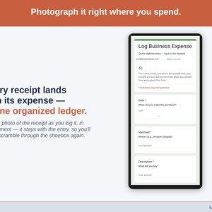 Expense Ledger for Google Sheets — digital spreadsheet template preview 7