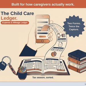 Child Care Expense & Mileage Ledger | Schedule C Tax Spreadsheet (Google Sheets)