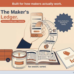 Maker Expense & Mileage Ledger + Reporting | Schedule C Tax Report by Email (Google Sheets)