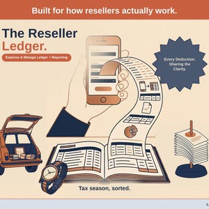 Reseller Expense & Mileage Ledger + Reporting | Schedule C Tax Report by Email (Google Sheets)