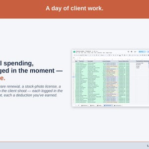Expense Ledger for Google Sheets — digital spreadsheet template preview 9