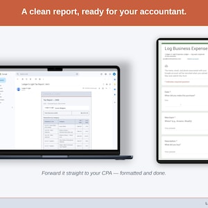 An emailed report open in Gmail — the child care year formatted and sent straight from the sheet, ready to forward to an accountant.