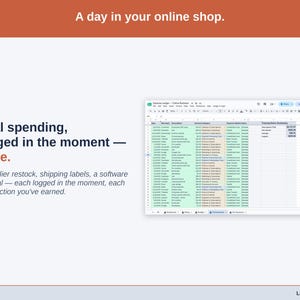 Expense Ledger for Google Sheets — digital spreadsheet template preview 9
