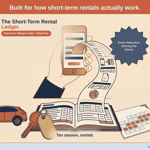 Short-Term Rental Ledger + Reporting | Airbnb VRBO Schedule E Tax and Reports Spreadsheet, Vacation Rental Property | Google Sheets