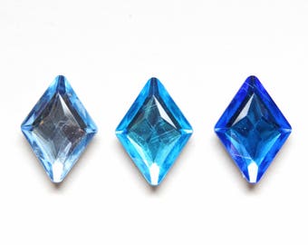 Blue Jewel Magnets, Gems for your Fridge, Office, or Locker