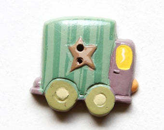 Box Truck Button, Box Truck Goofy button, Box Truck realistic button, Star Truck button, childrens button, delivery truck button