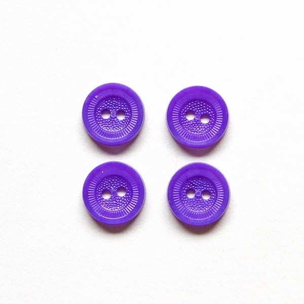 Fancy purple vintage buttons, violet buttons for your sewing or crafting