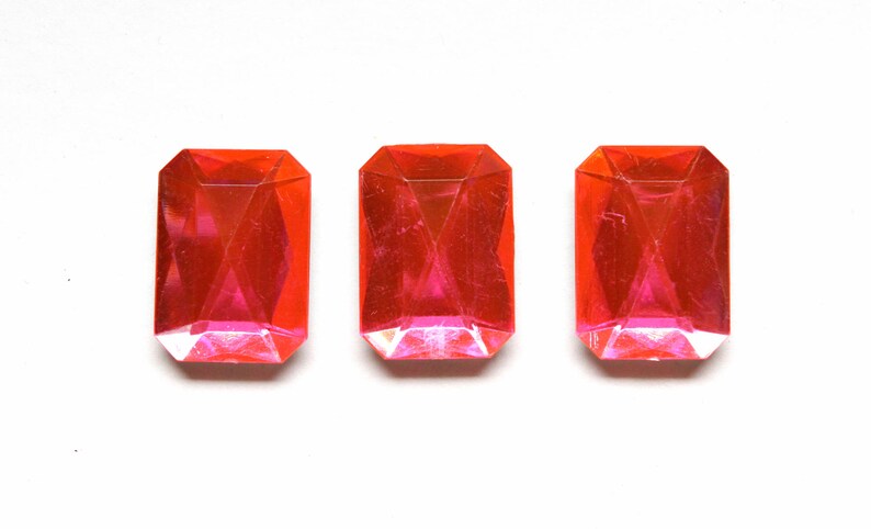 Hot Pink Gems for your locker or office Neon Pink Jewel Fridge Magnets