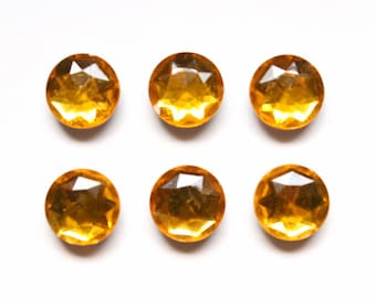 Orange Amber Jewel Fridge Magnets for your glam kitchen, office, or locker