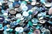 100 Blue Buttons, vintage craft buttons, bulk buttons 