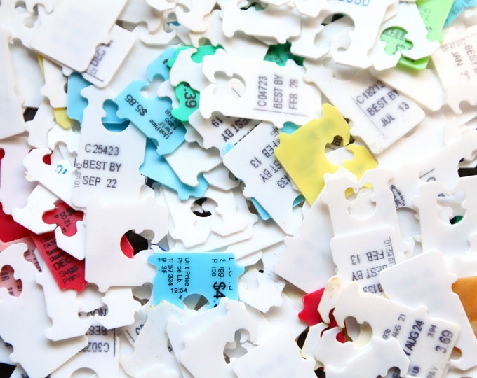 100 Bread Tabs for Upcycled Diy Crafting, Plastic Bag Ties, Bag Tabs