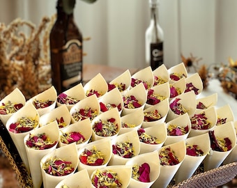 Dried Flower Wedding Confetti: Biodegradable & Natural Petal Toss for Wedding and Party