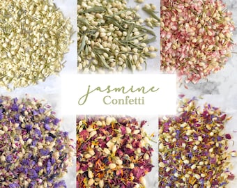 Jasmine Flower Confetti, Biodegradable Petal Toss, Wedding & Party Decor, Flower Girl Basket Mix