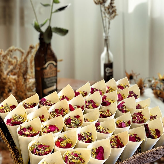 Dried Flower Wedding Confetti: Biodegradable & Natural Petal Toss for Wedding and Party