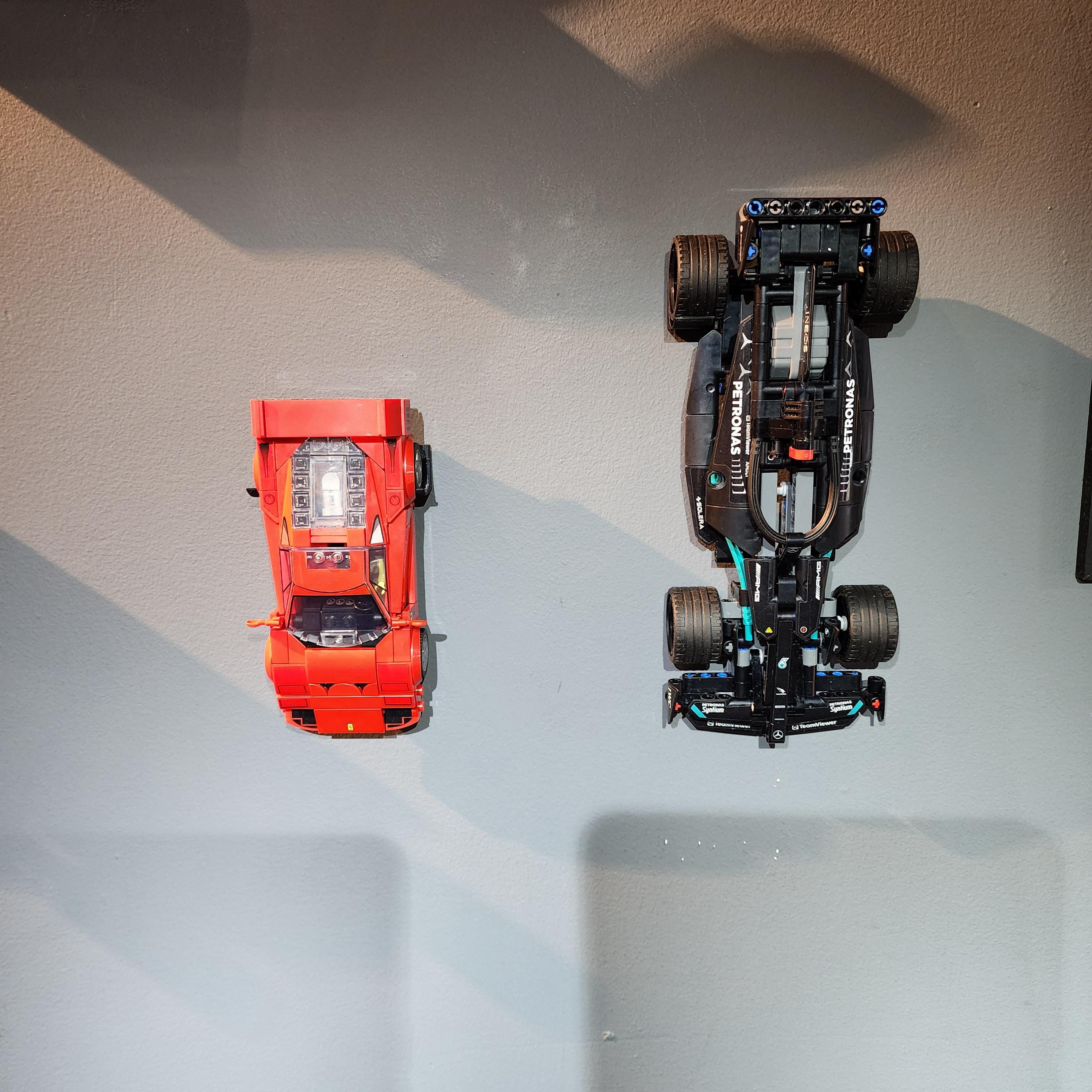 Support mural pour voiture Lego