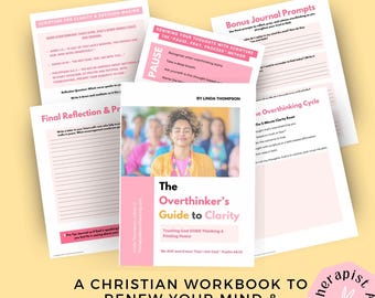 Guided Christian Workbook | Insightful Faith-Based Journal | Structured Worksheets for Clarity | Mindfulness Self-Help Book