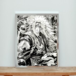 Jiraiya (Naruto) – Druck der Zeichnung A3 (11,7 Zoll x 16,5 Zoll) handgefertigtes Kunstwerk-Poster