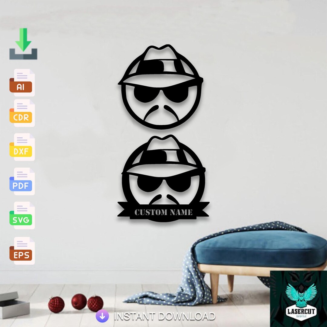 Custom Lowrider Design Laser Cut Svg Dxf Files Wall Sticker Engraving ...