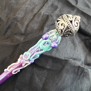 Silver Filigree Sorceress Wand – Feminine Magic with Royal Grace