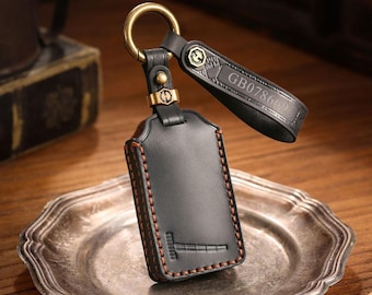 Funda de cuero personalizada para llave de coche Volvo EX30 2025, EX30 Ultra, hecha a mano, regalo de cumpleaños para él.