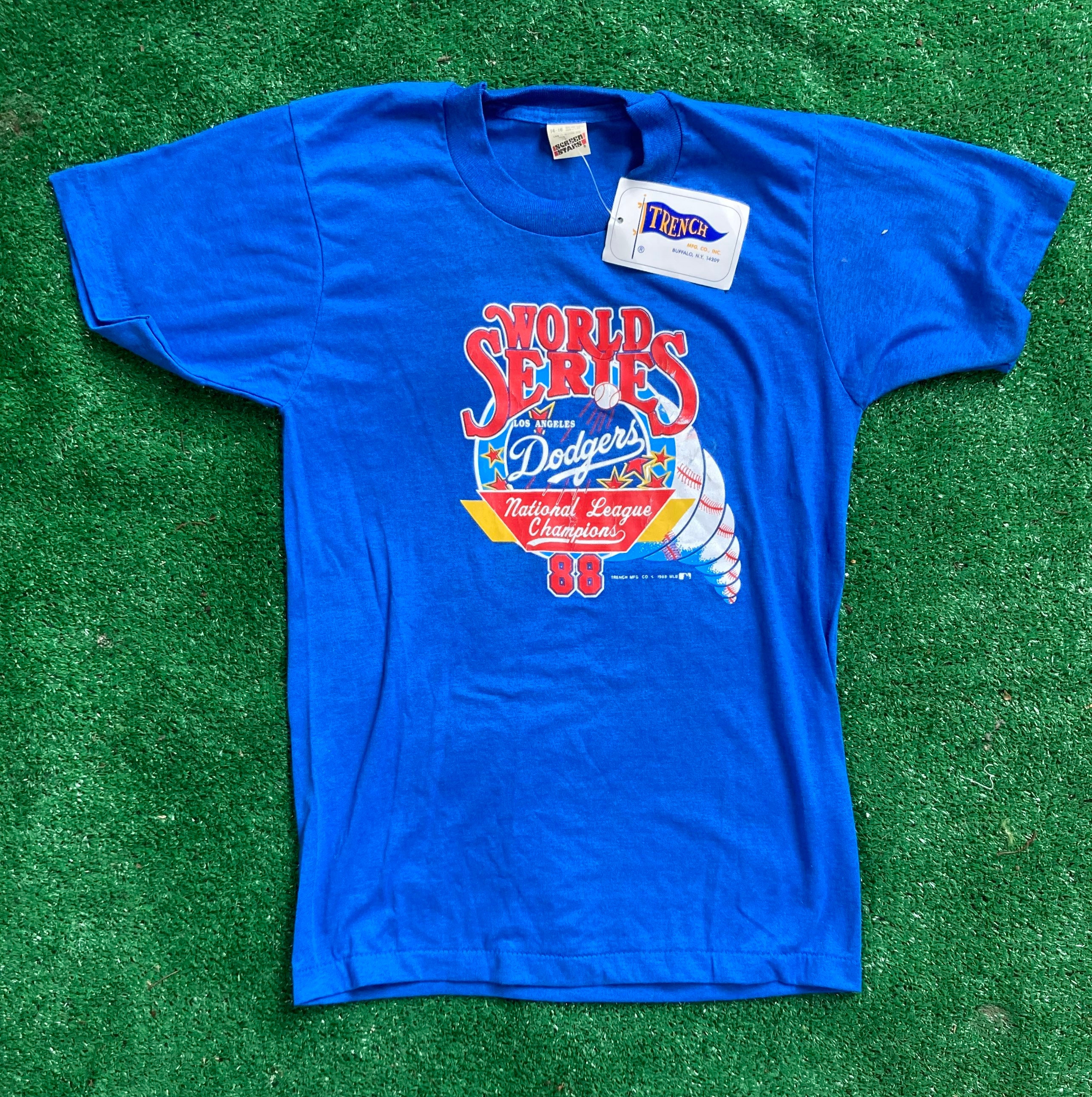 1988 Los Angeles Dodgers World Series T-shirt Vintage New 