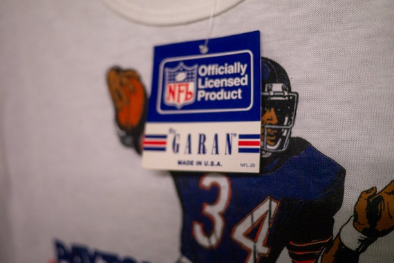 Walter Payton 80s Vintage T-shirt Original Offici… - image 2