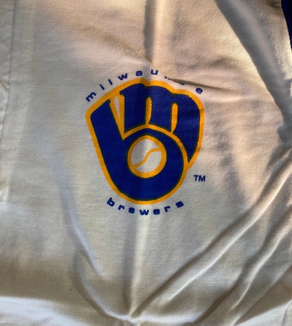 1980s Milwaukee Brewers Official MLB  Henley base… - image 3