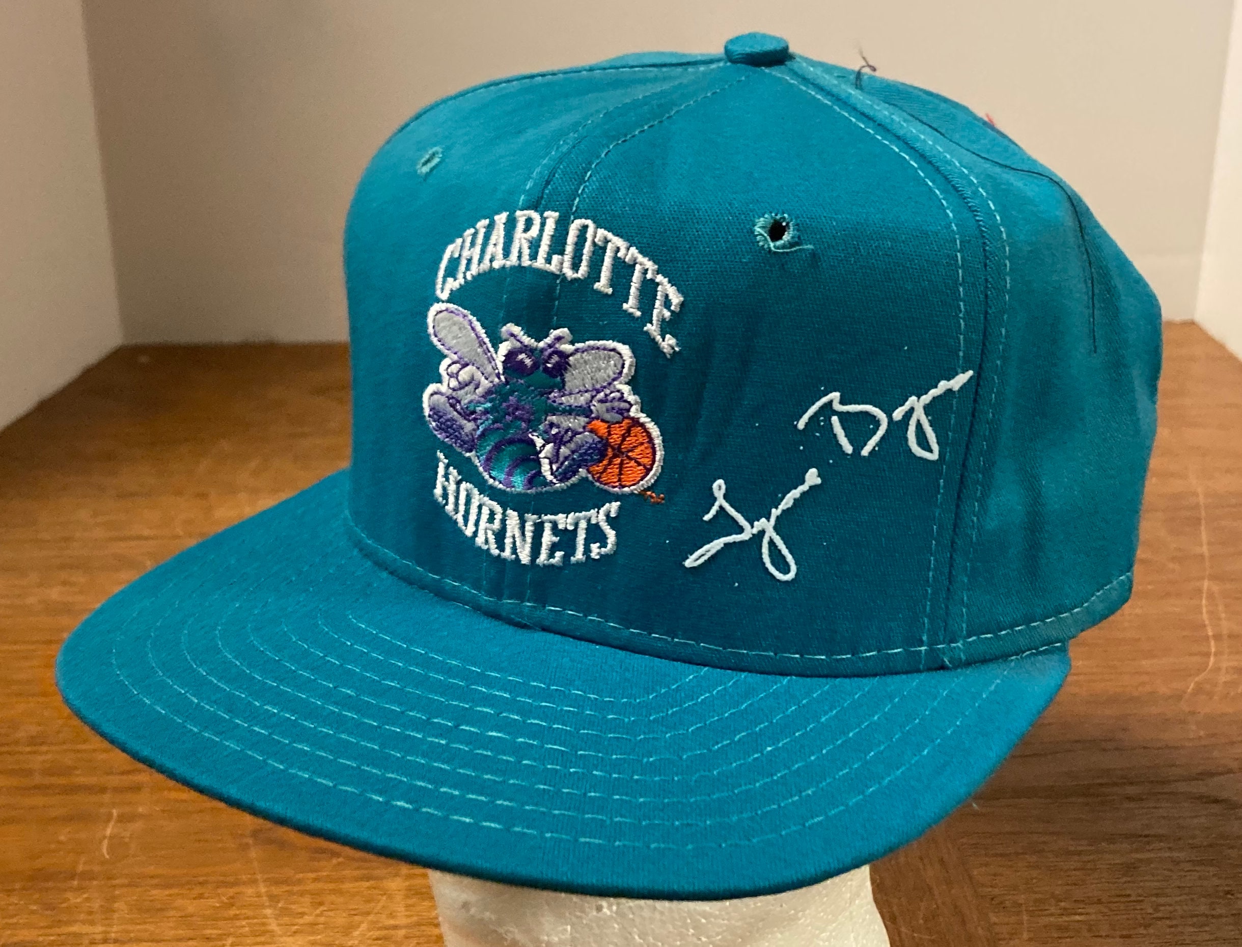 1990S Muggsy Bogues Snap Back Charlotte Hornets Official Nba Snapback New Old Stock