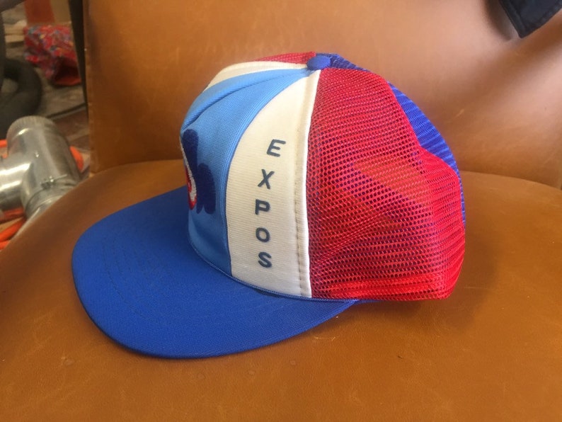 1980s Montreal Expos snapback mesh hat new old stock never worn image 2