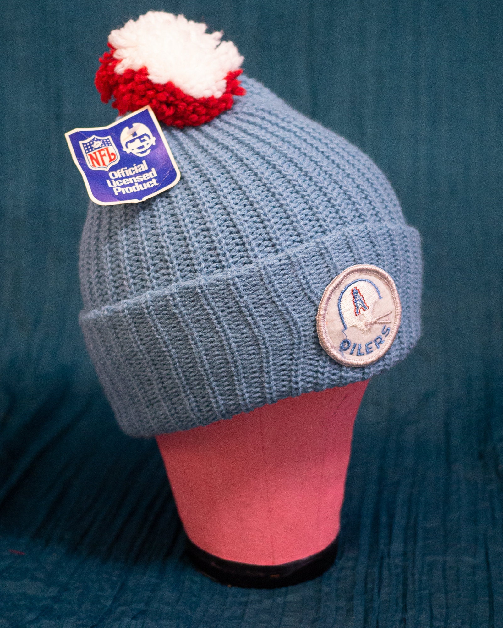 Houston Oilers 80s Winter Hat New Old 