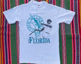 1990s Florida Marlins Tshirt • Majestic MLB • youth XL